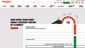 What Sharekhan.com website looked like in 2021 (3 years ago)