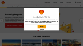 What Shell.com website looked like in 2021 (3 years ago)
