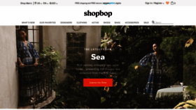 What Shopbop.com website looked like in 2021 (3 years ago)