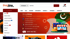 What Shophive.com website looked like in 2021 (3 years ago)