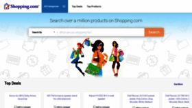 What Shopping.com website looked like in 2021 (3 years ago)