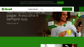 What Sicredi.com.br website looked like in 2021 (3 years ago)