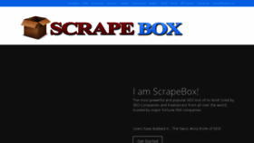 What Scrapebox.com website looked like in 2021 (3 years ago)