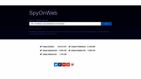 What Spyonweb.com website looked like in 2021 (3 years ago)