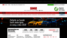 What Sme.sk website looked like in 2021 (4 years ago)