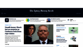 What Smh.com.au website looked like in 2021 (3 years ago)