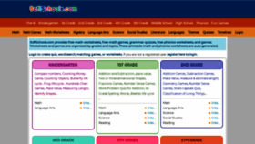 What Softschools.com website looked like in 2021 (3 years ago)