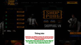 What Shoppubg.vn website looked like in 2021 (3 years ago)