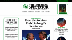 What Spectator.org website looked like in 2021 (3 years ago)