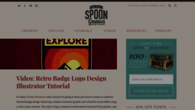 What Spoongraphics.co.uk website looked like in 2021 (3 years ago)