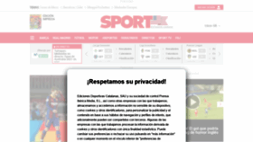 What Sport.es website looked like in 2021 (5 years ago)