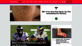 What Sportingnews.com website looked like in 2021 (3 years ago)
