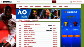 What Sport.cz website looked like in 2021 (3 years ago)