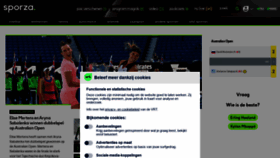 What Sporza.be website looked like in 2021 (3 years ago)
