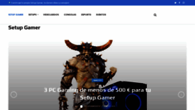What Setupgamer.es website looked like in 2021 (3 years ago)