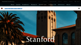 What Stanford.edu website looked like in 2021 (3 years ago)