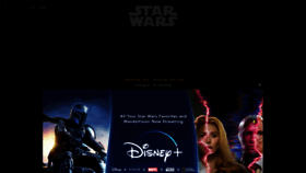 What Starwars.com website looked like in 2021 (3 years ago)