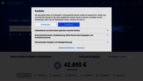 What Stepstone.de website looked like in 2021 (3 years ago)