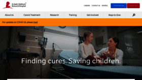 What Stjude.org website looked like in 2021 (4 years ago)