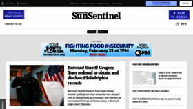 What Sun-sentinel.com website looked like in 2021 (3 years ago)