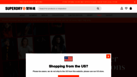 What Superdry.com website looked like in 2021 (3 years ago)