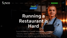 What Sysco.com website looked like in 2021 (4 years ago)