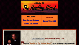 What Savedhealed.com website looked like in 2021 (3 years ago)