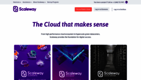 What Scaleway.com website looked like in 2021 (3 years ago)