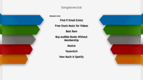 What Songslover.club website looked like in 2021 (3 years ago)