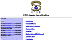 What Sane-project.org website looked like in 2021 (3 years ago)