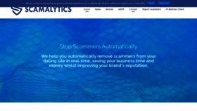 What Scamalytics.com website looked like in 2021 (3 years ago)