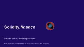 What Solidity.finance website looked like in 2021 (3 years ago)