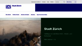What Stadt-zuerich.ch website looked like in 2021 (3 years ago)