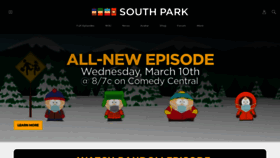 What Southparkstudios.com website looked like in 2021 (3 years ago)