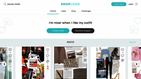 What Shoplook.io website looked like in 2021 (3 years ago)