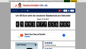 What Staatsschuldenuhr.de website looked like in 2021 (3 years ago)