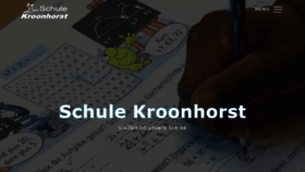 What Schule-kroonhorst.de website looked like in 2021 (3 years ago)
