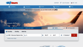 What Sky-tours.com website looked like in 2021 (3 years ago)