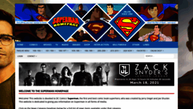 What Supermanhomepage.com website looked like in 2021 (3 years ago)