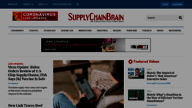 What Supplychainbrain.com website looked like in 2021 (3 years ago)