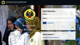 What Studentsite.uniku.ac.id website looked like in 2021 (3 years ago)