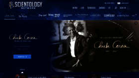 What Scientology.tv website looked like in 2021 (3 years ago)