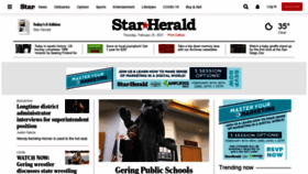 What Starherald.com website looked like in 2021 (3 years ago)