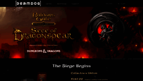 What Siegeofdragonspear.com website looked like in 2021 (4 years ago)