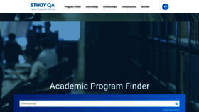 What Studyqa.com website looked like in 2021 (3 years ago)