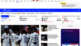 What Sports.ndtv.com website looked like in 2021 (3 years ago)
