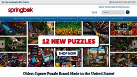 What Springbok-puzzles.com website looked like in 2021 (3 years ago)