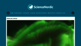 What Sciencenordic.com website looked like in 2021 (3 years ago)