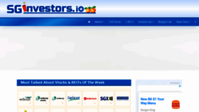 What Sginvestors.io website looked like in 2021 (3 years ago)