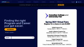What Schoolfinder.com website looked like in 2021 (3 years ago)